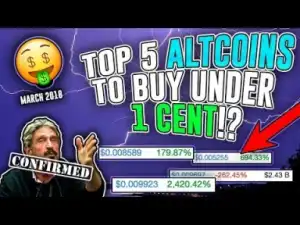 Video: Top 5 Altcoin Under 1 Cent That Will Make You Rich